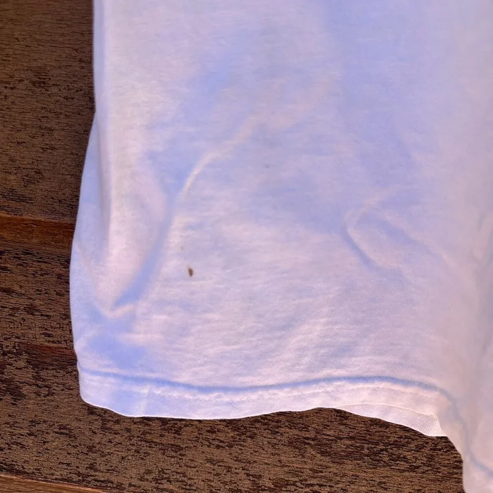 Vintage Jerzees County Of Mariposa Lifeguard Muscle Tank Top White/Red 100% Cott - Picture 6 of 10